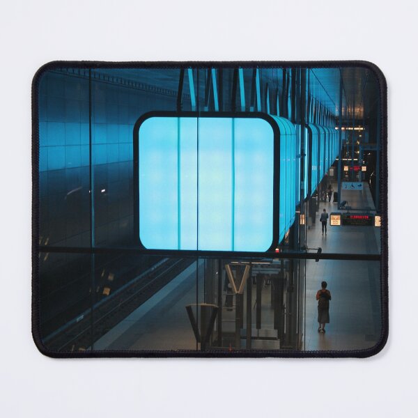 Item preview, Hamburg subway line HafenCity - light show blue designed and sold by Janinevsart.