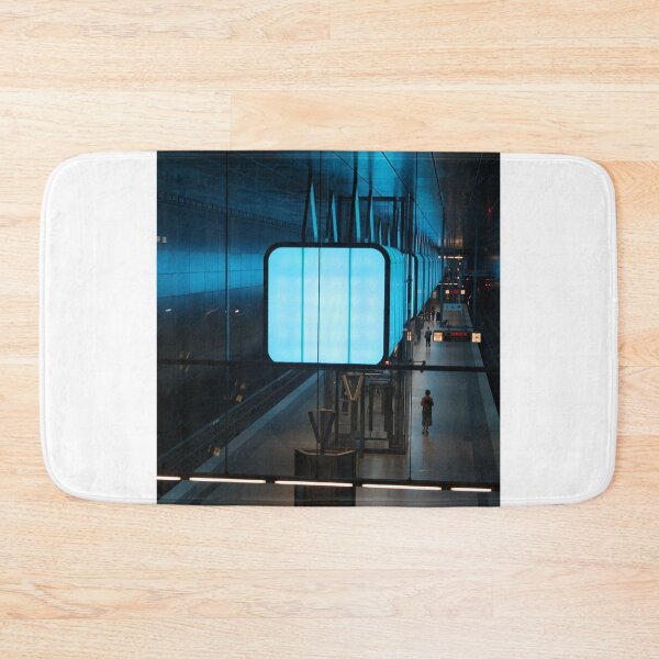 Item preview, Hamburg subway line HafenCity - light show blue designed and sold by Janinevsart.