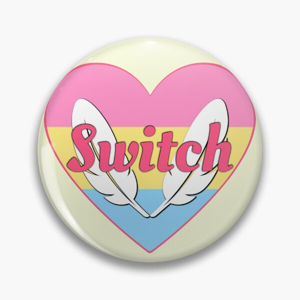Item preview, Pan Pride Switch Heart designed and sold by Featherscape.