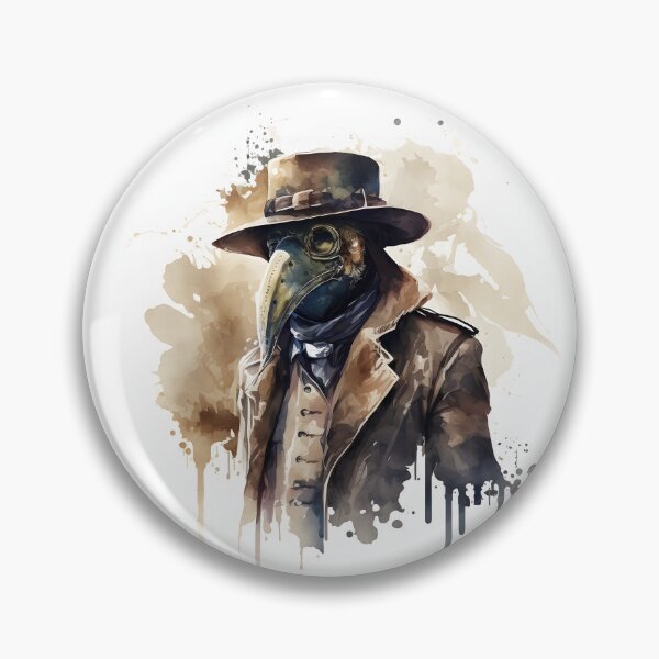 Item preview, Plague Doctor Brown Watercolor designed and sold by FoxfireStardust.