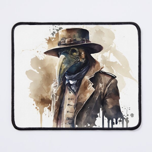 Item preview, Plague Doctor Brown Watercolor designed and sold by FoxfireStardust.