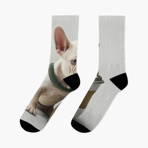 Item preview, Adorable Puppuccino Design Featuring a French Bulldog Puppy designed and sold by VC-prints.