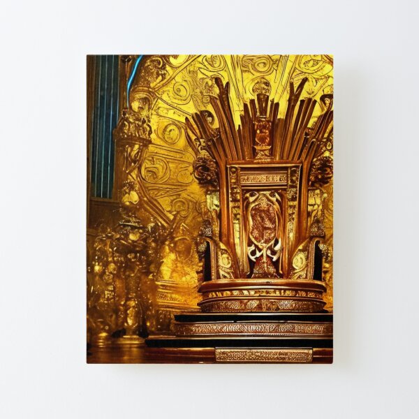 Golden Throne Canvas Mounted Print