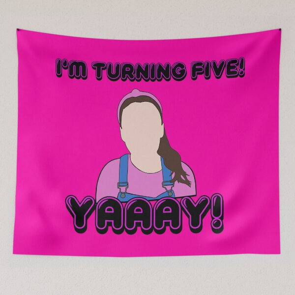 Item preview, Mrs Rachel - 5 five birthday pink designed and sold by LucidTracings.