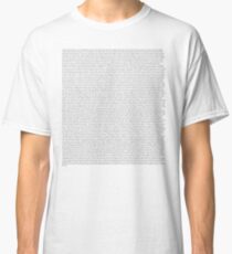 Every Lyric from Harry Styles Album Classic T-Shirt