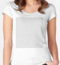 Every Lyric from Harry Styles Album Women's Fitted Scoop T-Shirt