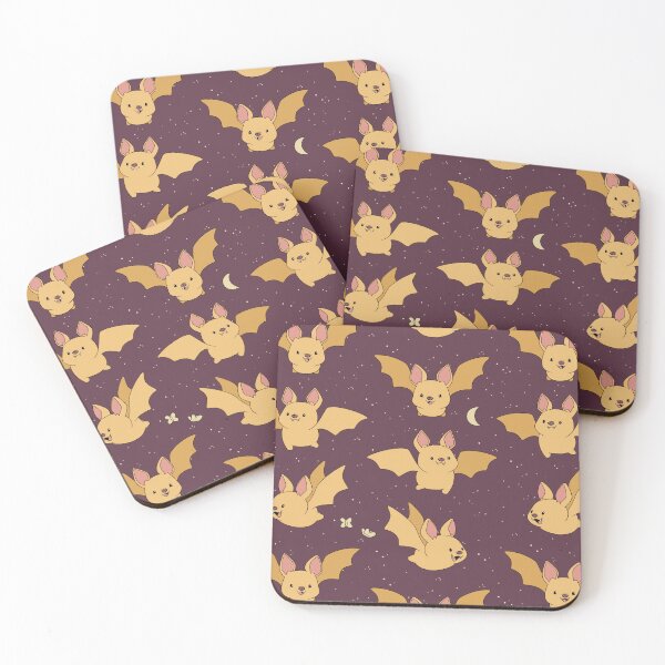 Item preview, Going Batty for Bats in the Night in Plum and Yellow designed and sold by PaperRain.