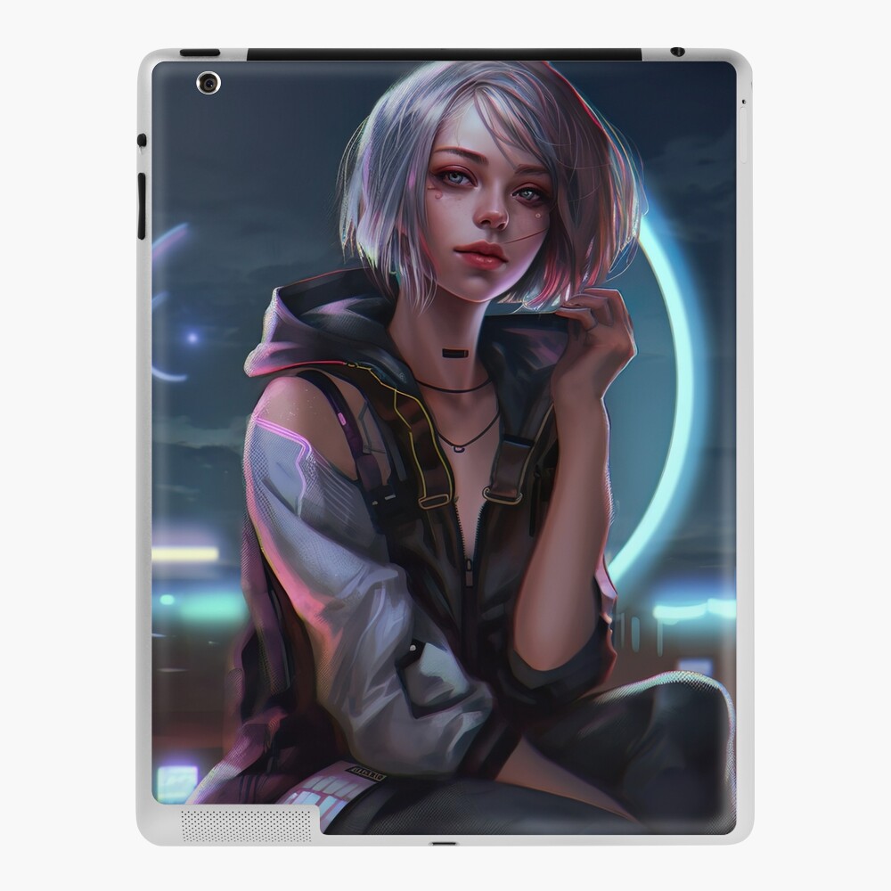 Arte AI: cyberpunk anime girl por @илья пьянков (lov3drain)