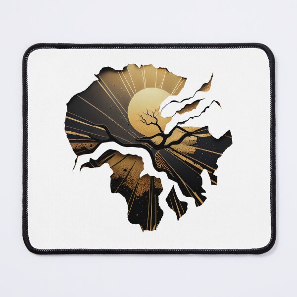 Artikelvorschau, Kintsugi Landscape Sun Rays Emblem entworfen und verkauft von ShadowAndSlate.