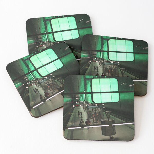 Item preview, Hamburg subway line HafenCity - light show green designed and sold by Janinevsart.
