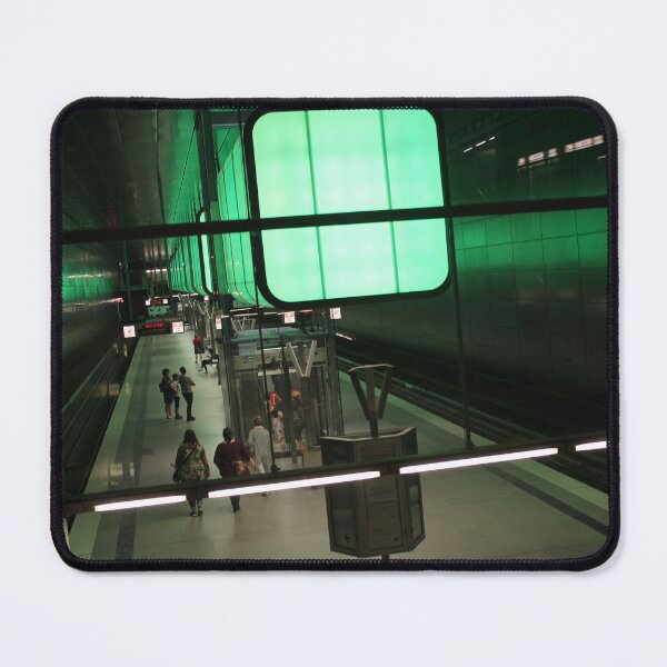 Item preview, Hamburg subway line HafenCity - light show green designed and sold by Janinevsart.