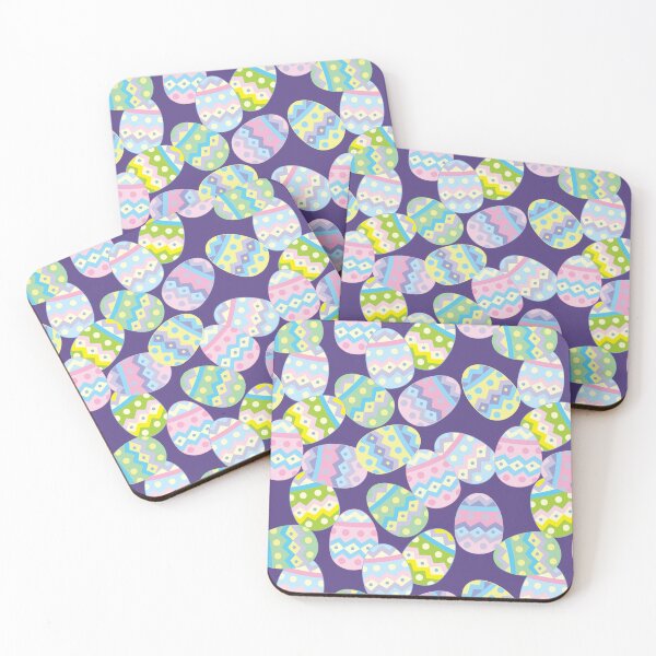 Item preview, Easter Eggs Purple Pattern designed and sold by BartholGraphics.