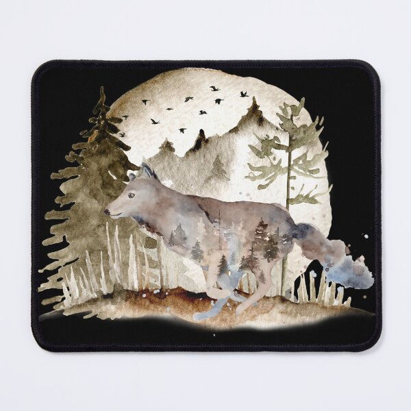 Item preview, Wolf in the forest designed and sold by courtney petersen.