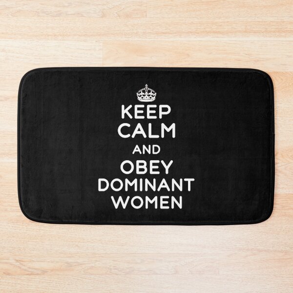Item preview, Keep Calm And Obey Dominant Women Funny Kinky Submissive Domination Quote designed and sold by TheMagicKrew.