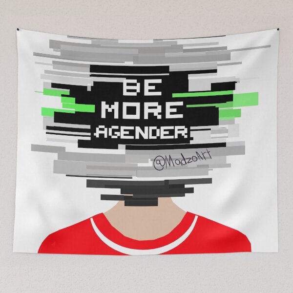 Item preview, Be more Agender, Be more chill designed and sold by MicahArts.