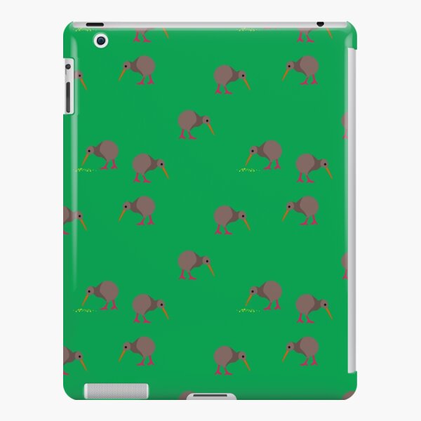 Kiwi birds on green iPad Snap Case