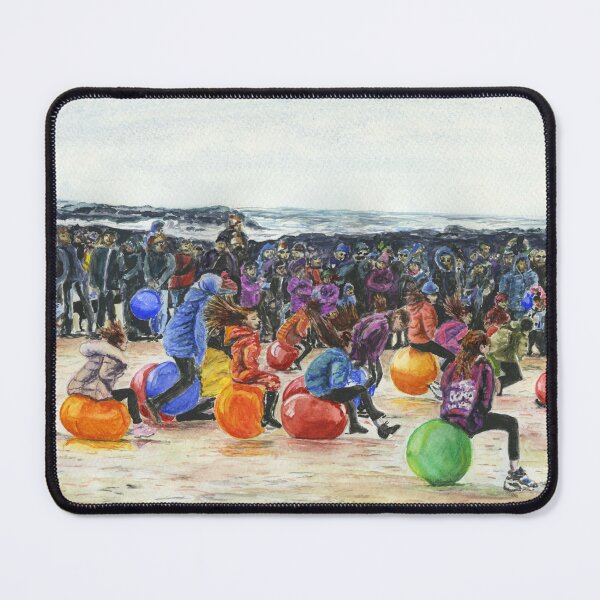 Item preview, Space Hopper Racing at Trearddur Bay on Ynys Môn Anglesey on the North Wales Coast designed and sold by LymphomaLass.
