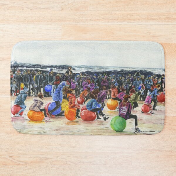 Item preview, Space Hopper Racing at Trearddur Bay on Ynys Môn Anglesey on the North Wales Coast designed and sold by LymphomaLass.