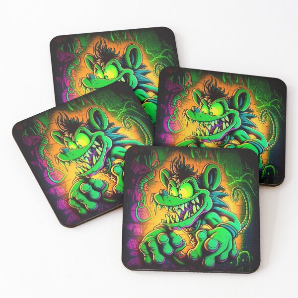 Item preview, Luminous Rat Riot: Rat Punk Rodent Revolution designed and sold by FrumTheMindOf.