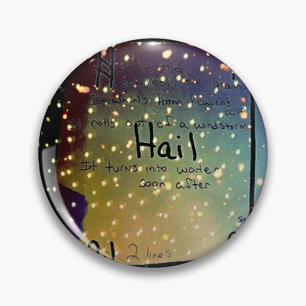 Item preview, Old English Rune Poem: ᚻ Hail Hægl designed and sold by Vern Tonkin.