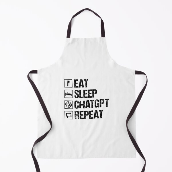 Item preview, Eat Sleep ChatGPT Repeat designed and sold by NissoufShop.