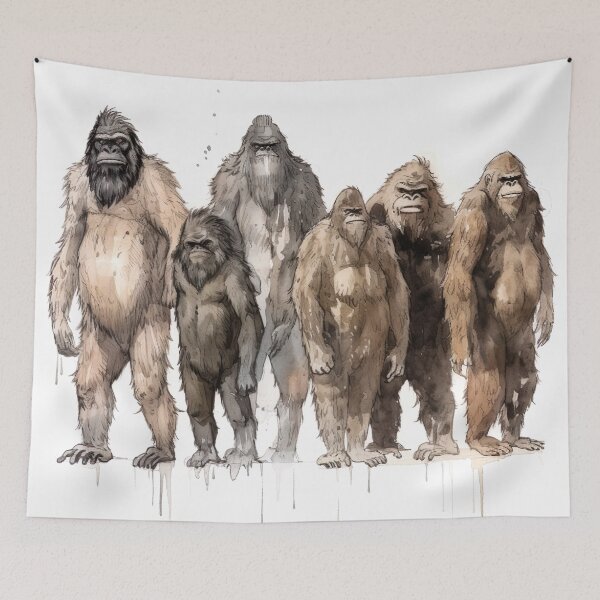 Item preview, Watercolor Wash Squatch designed and sold by Matt's Artificial Nature.