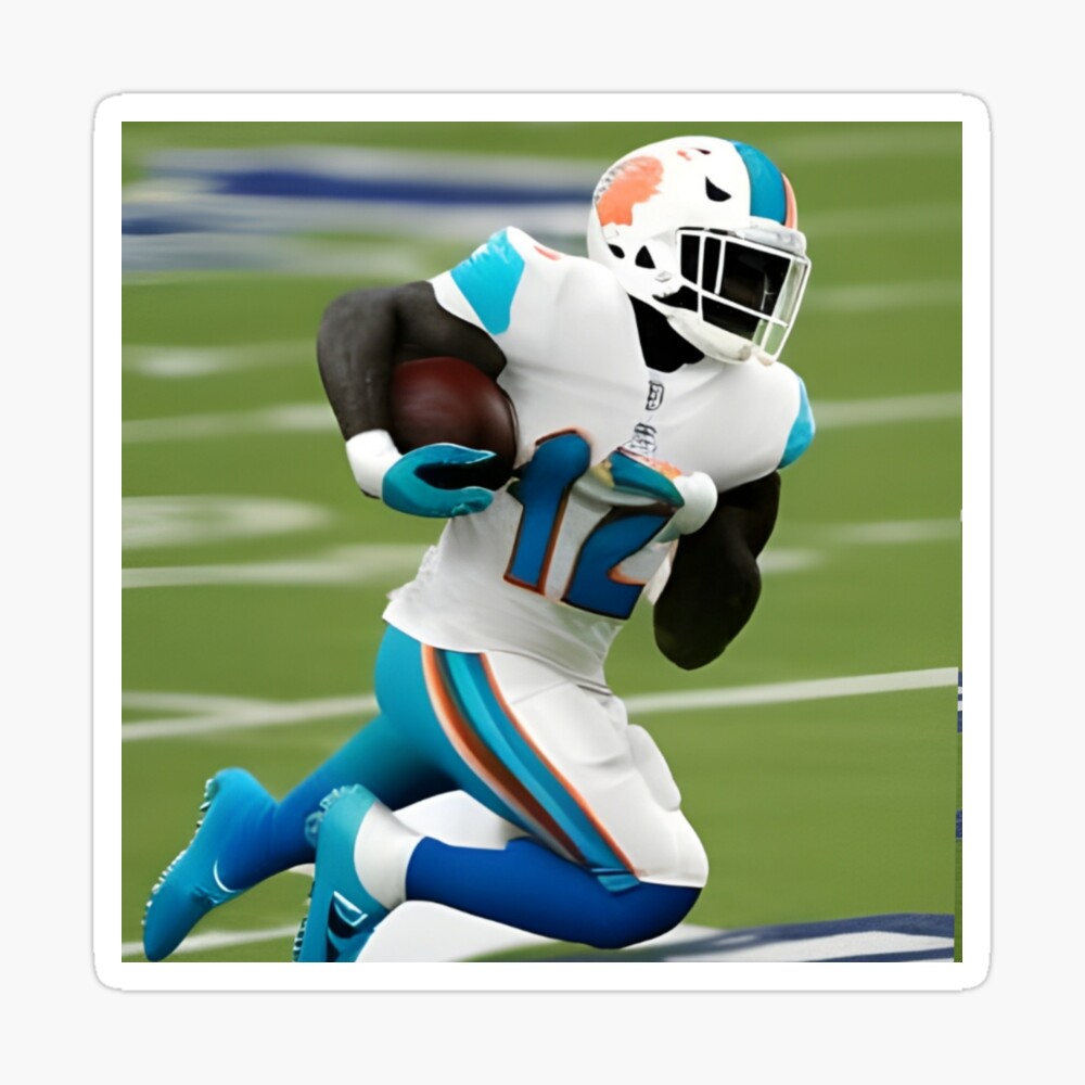 Tyreek Hill Miami Dolphins Sketch Art 20 Poster