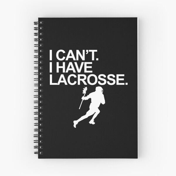 Item preview, I Can't. I Have Lacrosse T- Shirt Design with Lacrosse Player - White Letters designed and sold by aloffredo.