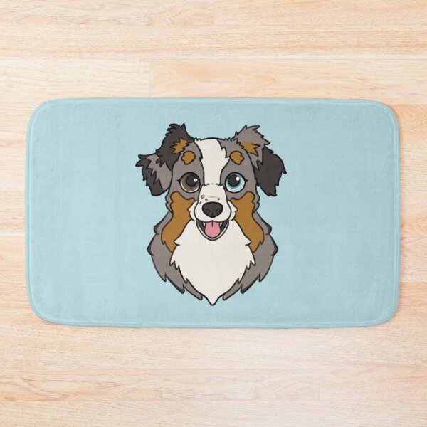 Item preview, Australian Shepherd Head designed and sold by Olivia Bussiere.