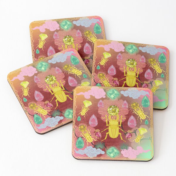 Item preview, Precious stones and insects, clouds, palms and flowers, chinese style  designed and sold by Sugar Wisdom .