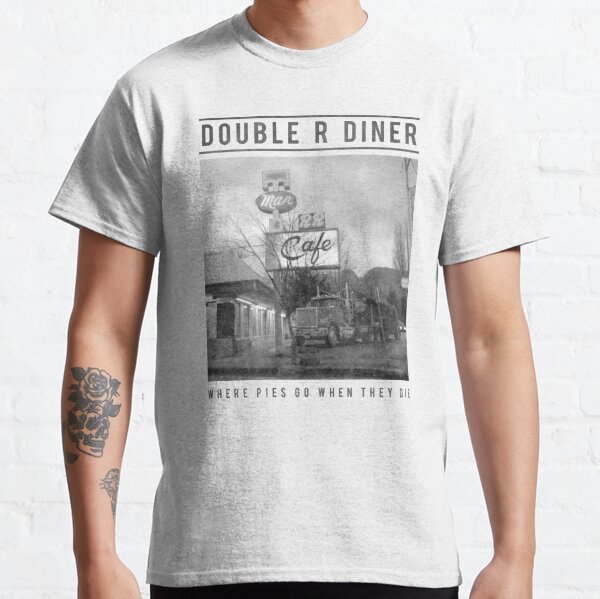 Twin Peaks Double R Diner Où les tartes vont mourir Logo rétro T-shirt classique