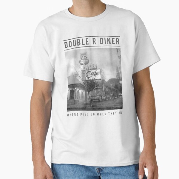 Item preview, Twin Peaks Double R Diner Where Pies Go To Die Retro Logo designed and sold by FifthSun.
