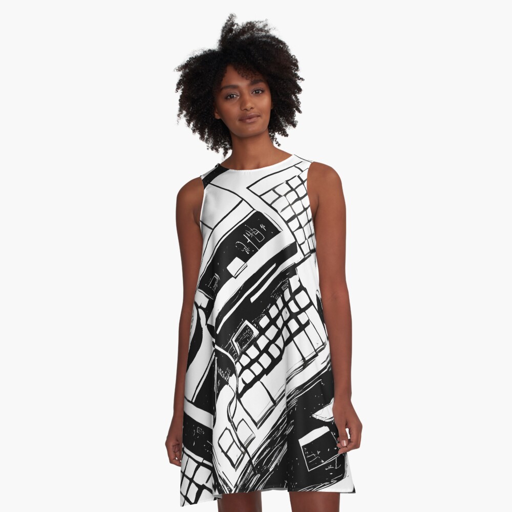 Item preview, A-Line Dress designed and sold by StudioDestruct.