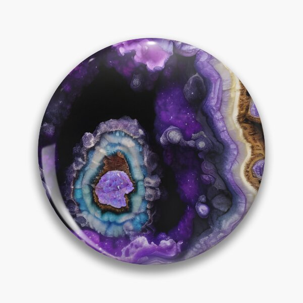 Item preview, Fantasy Geode colorful geology art series designed and sold by Glimmersmith.