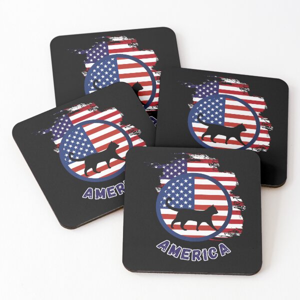 Item preview, USA flag American cat american America Black Cat designed and sold by Erry-ewell.