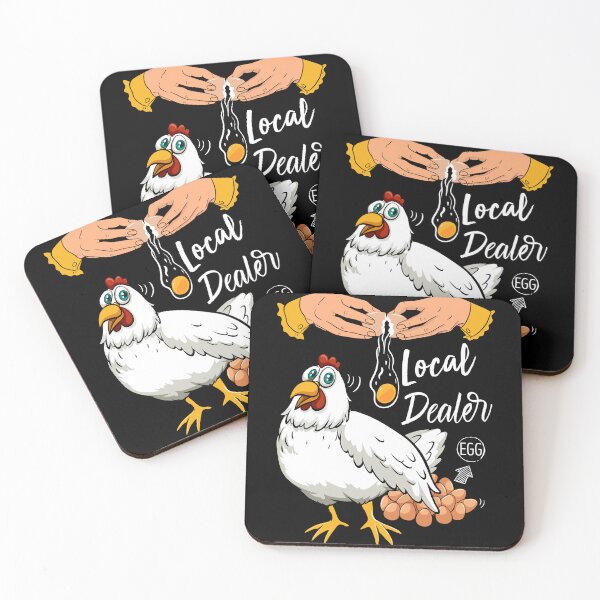 Item preview, Local Egg Dealer Funny Bleached Chicken Lover Farm Farmer,trendy designed and sold by Soufia53.