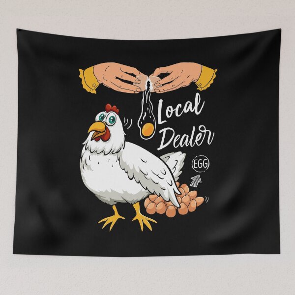 Item preview, Local Egg Dealer Funny Bleached Chicken Lover Farm Farmer,trendy designed and sold by Soufia53.