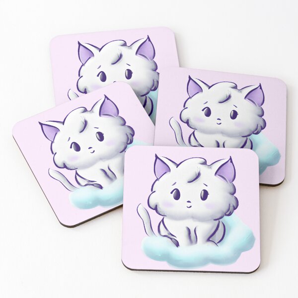 Item preview, Cloudy Kawaii Cat: A Cute and Dreamy Design designed and sold by NathalieRached.