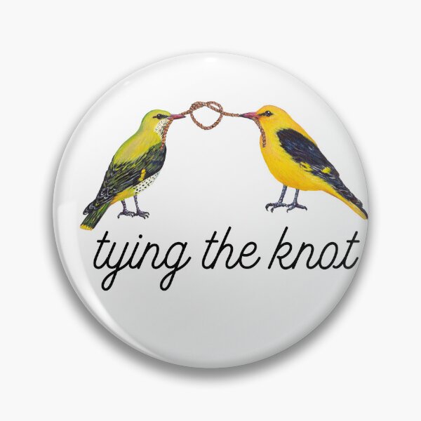 Item preview, Tying the knot, Golden Oriole couple designed and sold by Roy & Tiffany.