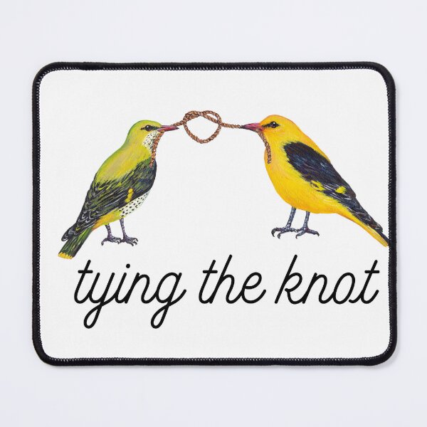 Item preview, Tying the knot, Golden Oriole couple designed and sold by Roy & Tiffany.