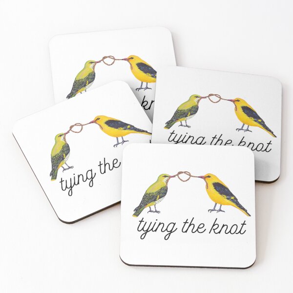 Item preview, Tying the knot, Golden Oriole couple designed and sold by Roy & Tiffany.