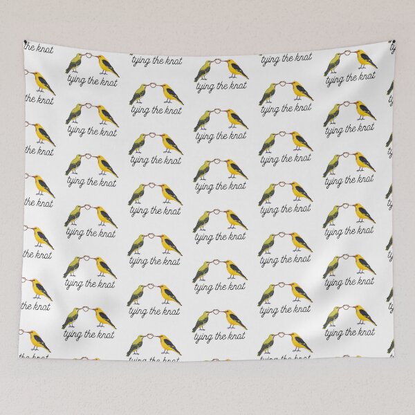 Item preview, Tying the knot, Golden Oriole couple designed and sold by Roy & Tiffany.