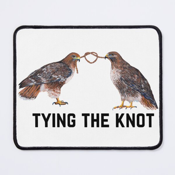 Item preview, Tying the knot, Hawk couple designed and sold by Roy & Tiffany.
