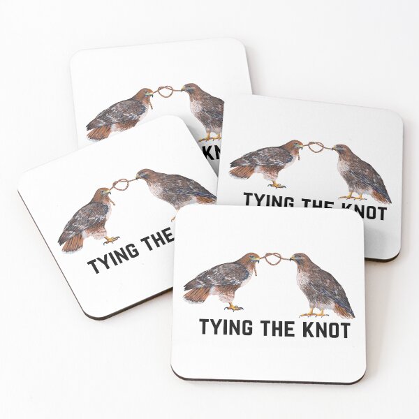 Item preview, Tying the knot, Hawk couple designed and sold by Roy & Tiffany.
