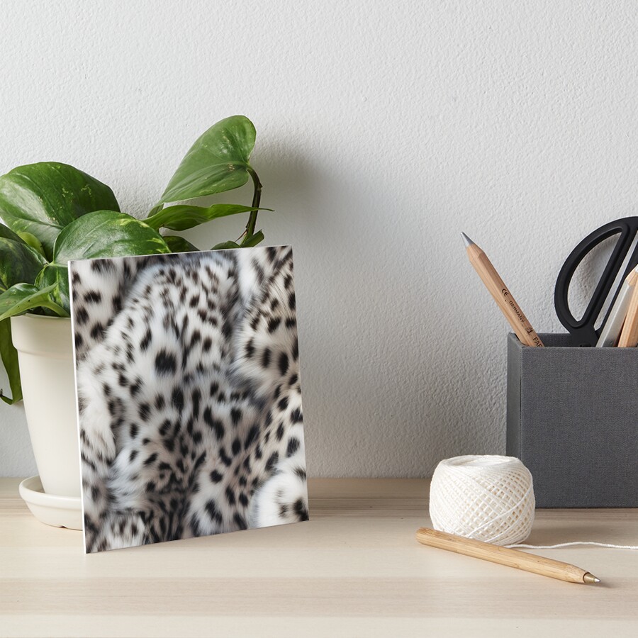 Snow Leopard Pattern 2 Pillow