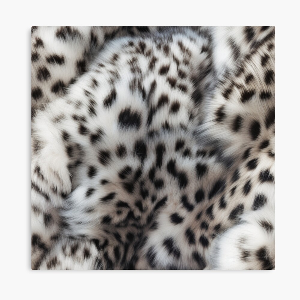 Snow Leopard Pattern 2 Pillow