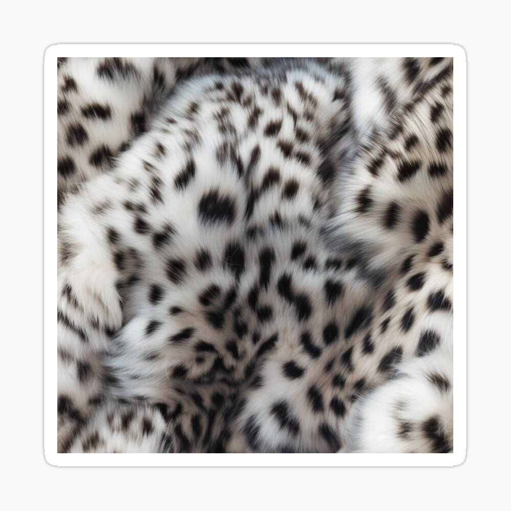 Snow Leopard Pattern 2 Pillow