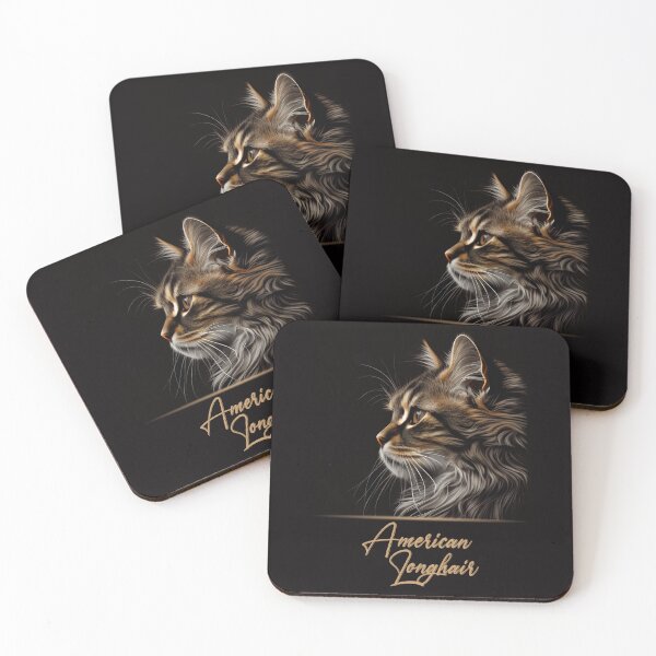 Item preview, American Longhair Portrait designed and sold by Best-Breeds.