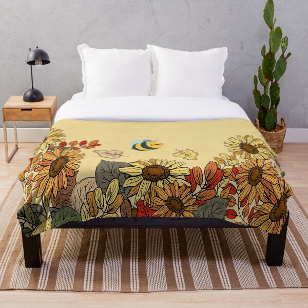 Item preview, bee on a sunflower designed and sold by REDOUAX.
