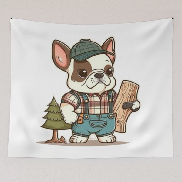 Item preview, Frenchie the Lumberjack French Bulldog  designed and sold by PetsEnough.